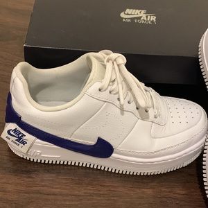 Nike Air Force 1 Jester XX Size 6. White and purple